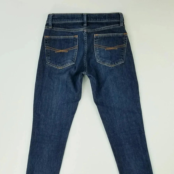 Gap 1969 26/2R Legging Women's Blue Denim Raw Hem/Slit Jeans Size 26X29 - Picture 1 of 11